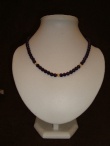 Halskette Amethyst Spitzenfarbe 6mm 43cm